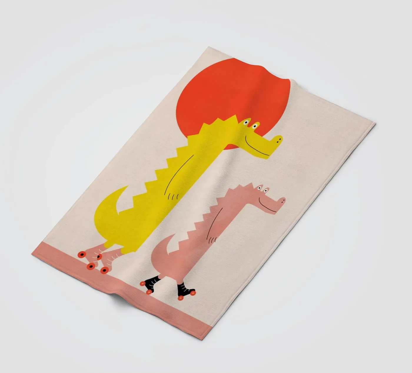 Roller Crocs fleecedeken van Little Flourishes