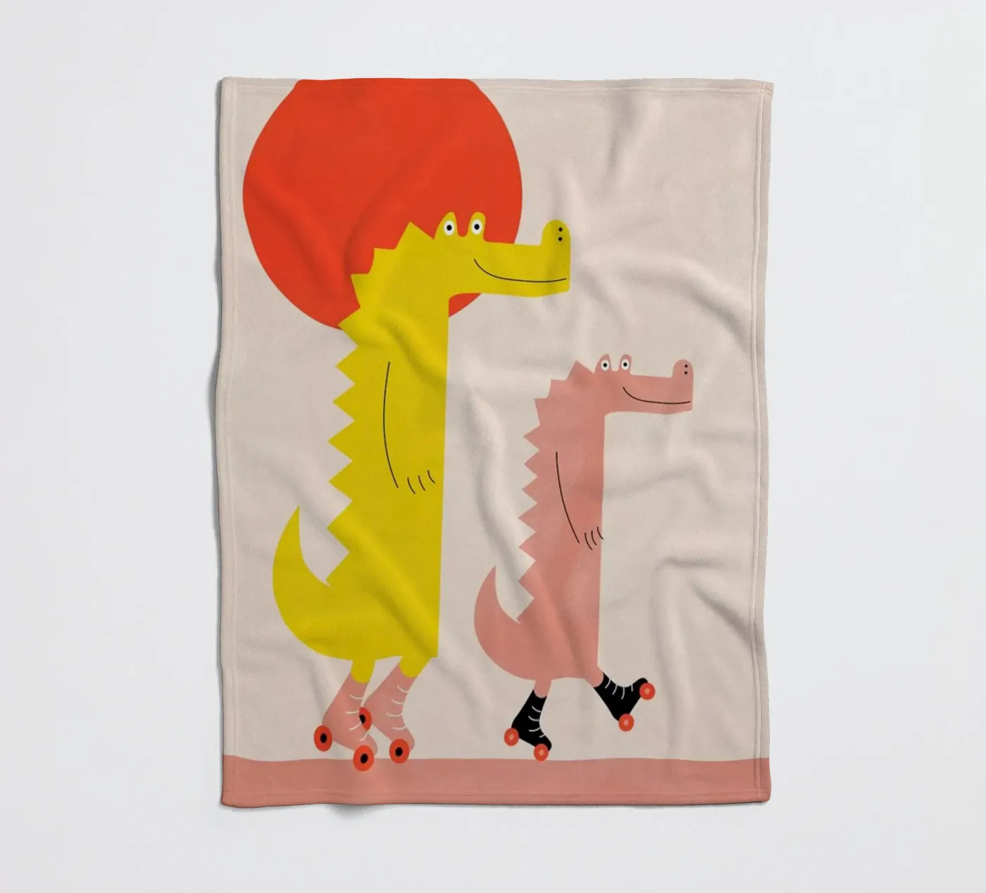 Roller Crocs fleecedeken van Little Flourishes