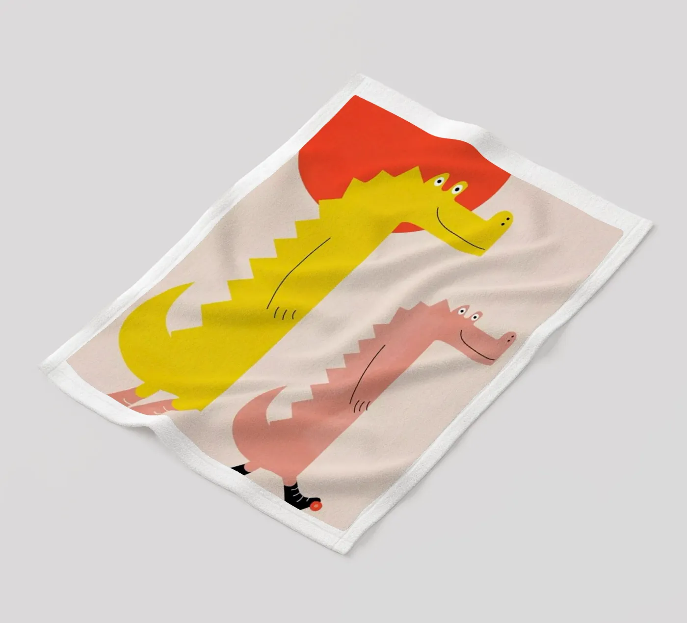 Roller Crocs fleecedeken van Little Flourishes