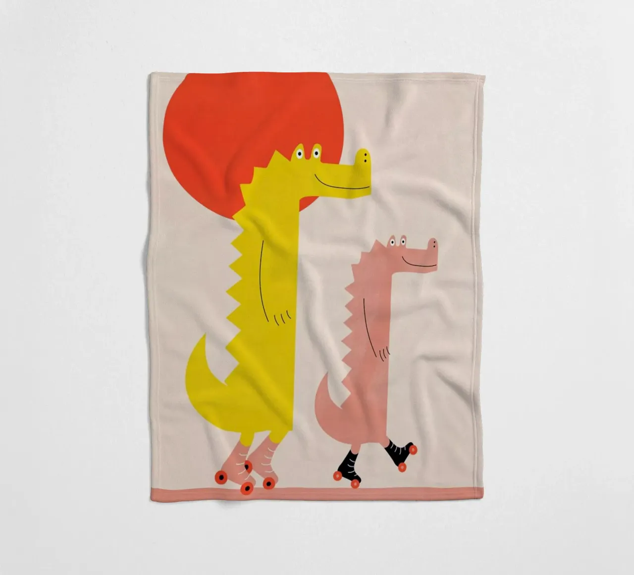 Roller Crocs fleecedeken van Little Flourishes