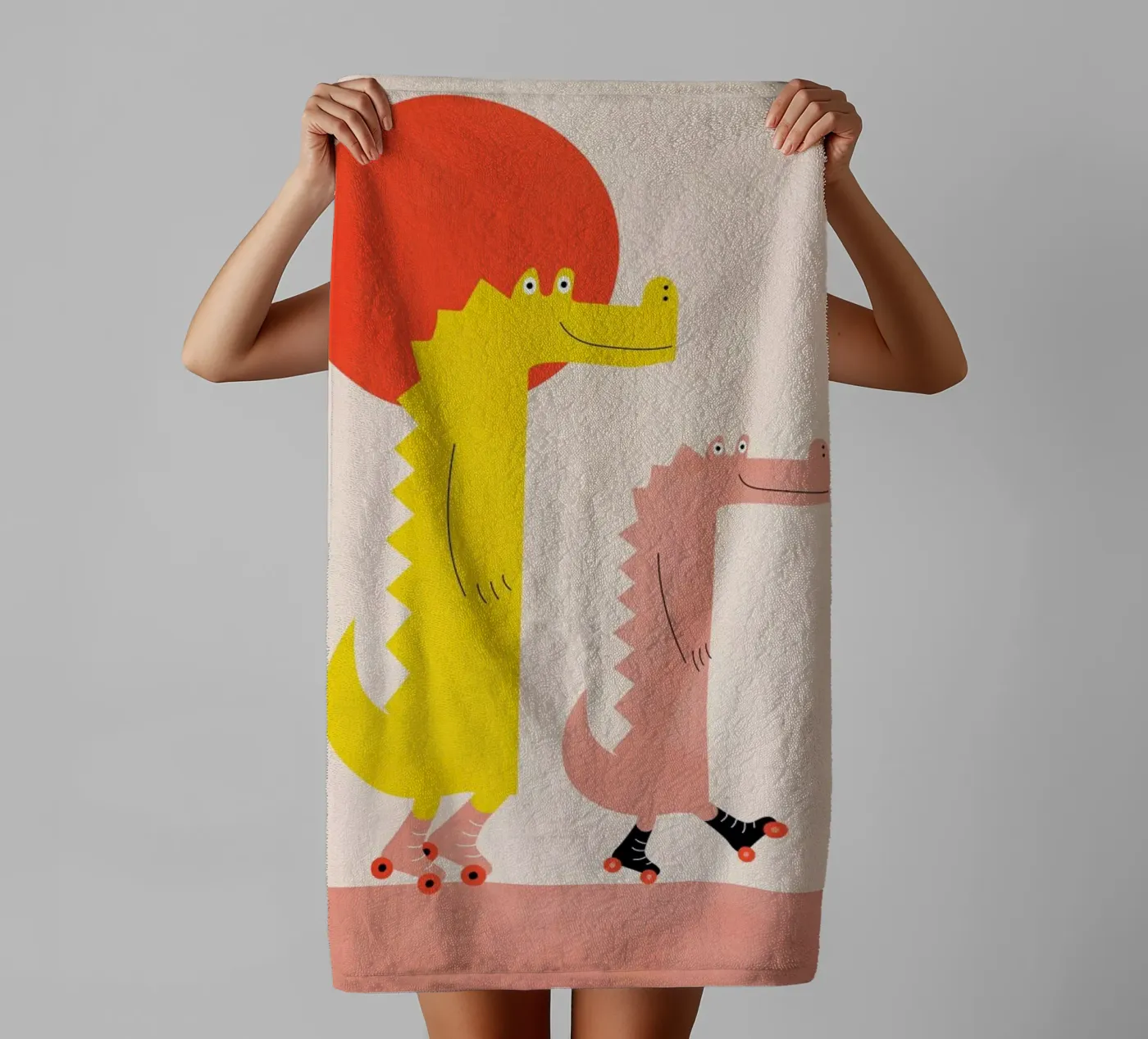 Roller Crocs badhanddoek van Little Flourishes