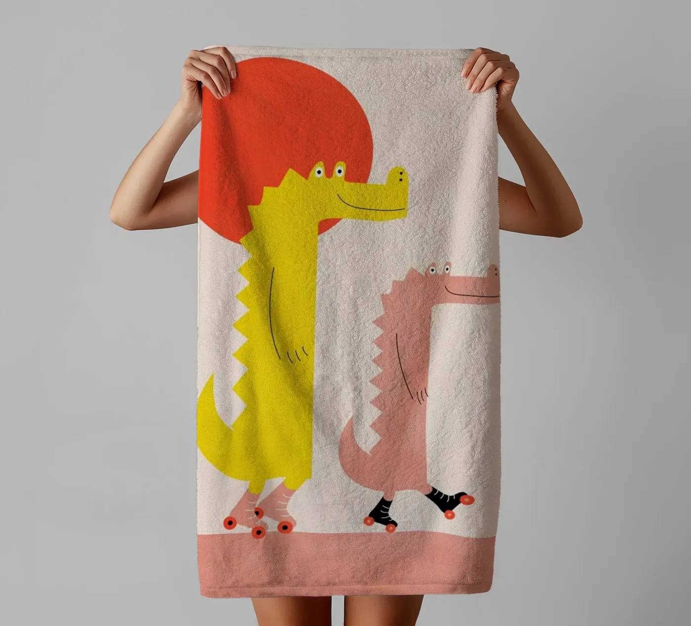 Roller Crocs badhanddoek van Little Flourishes