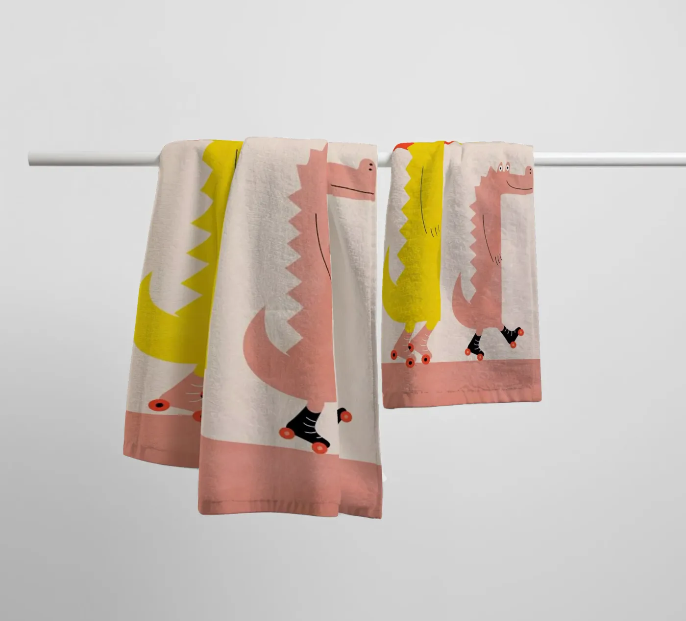 Roller Crocs badhanddoek van Little Flourishes