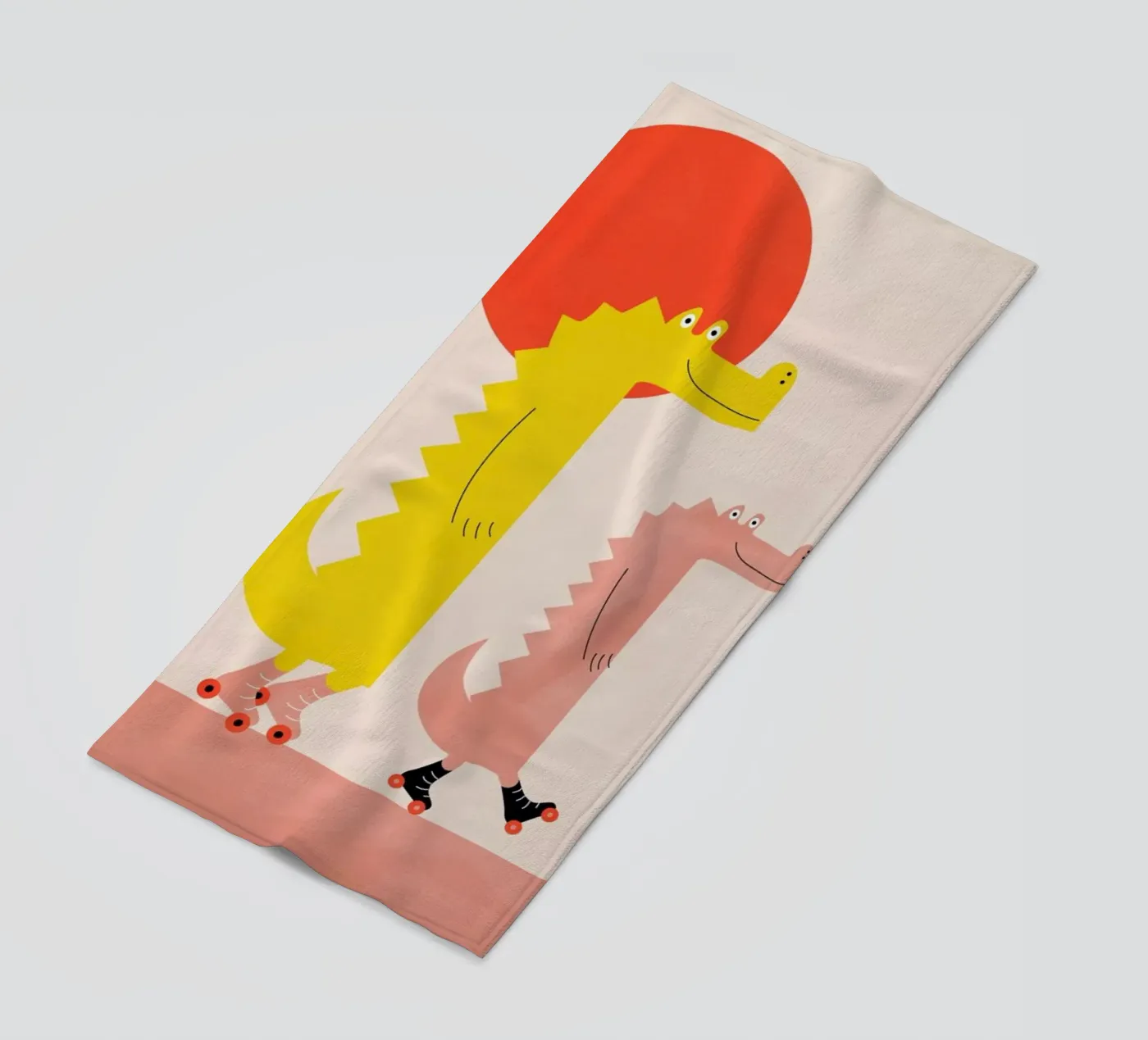 Roller Crocs strandhanddoek van Little Flourishes