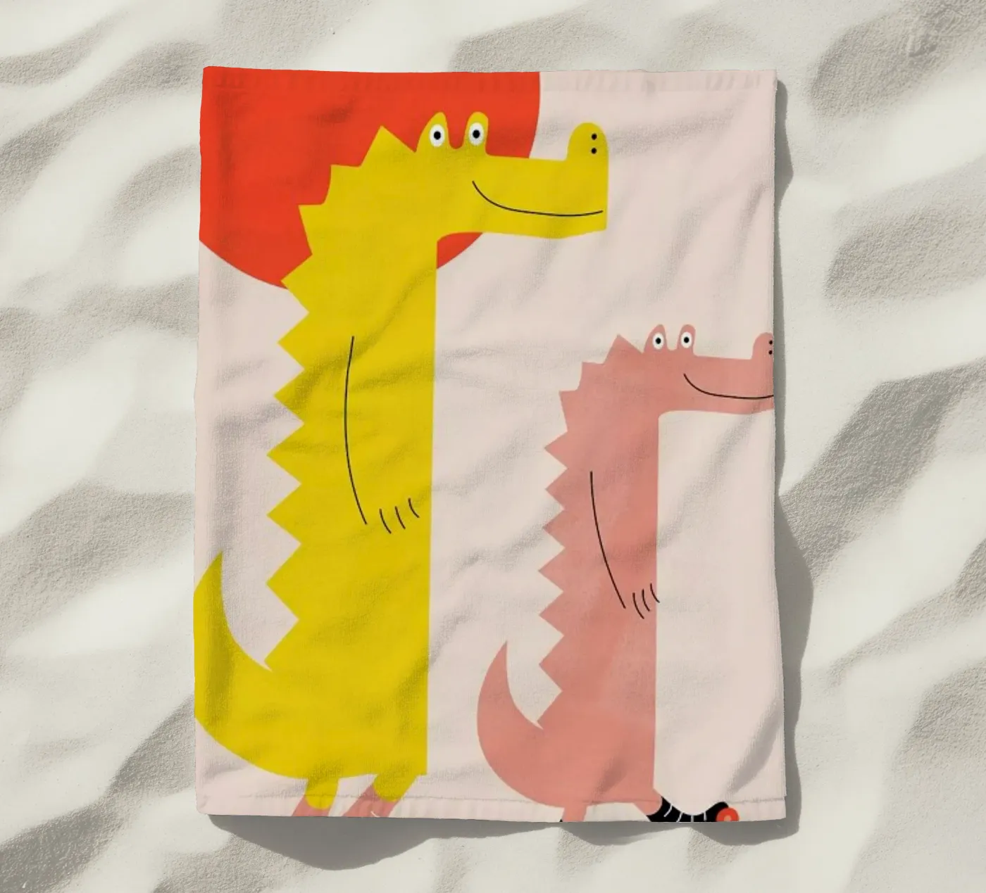 Roller Crocs strandhanddoek van Little Flourishes