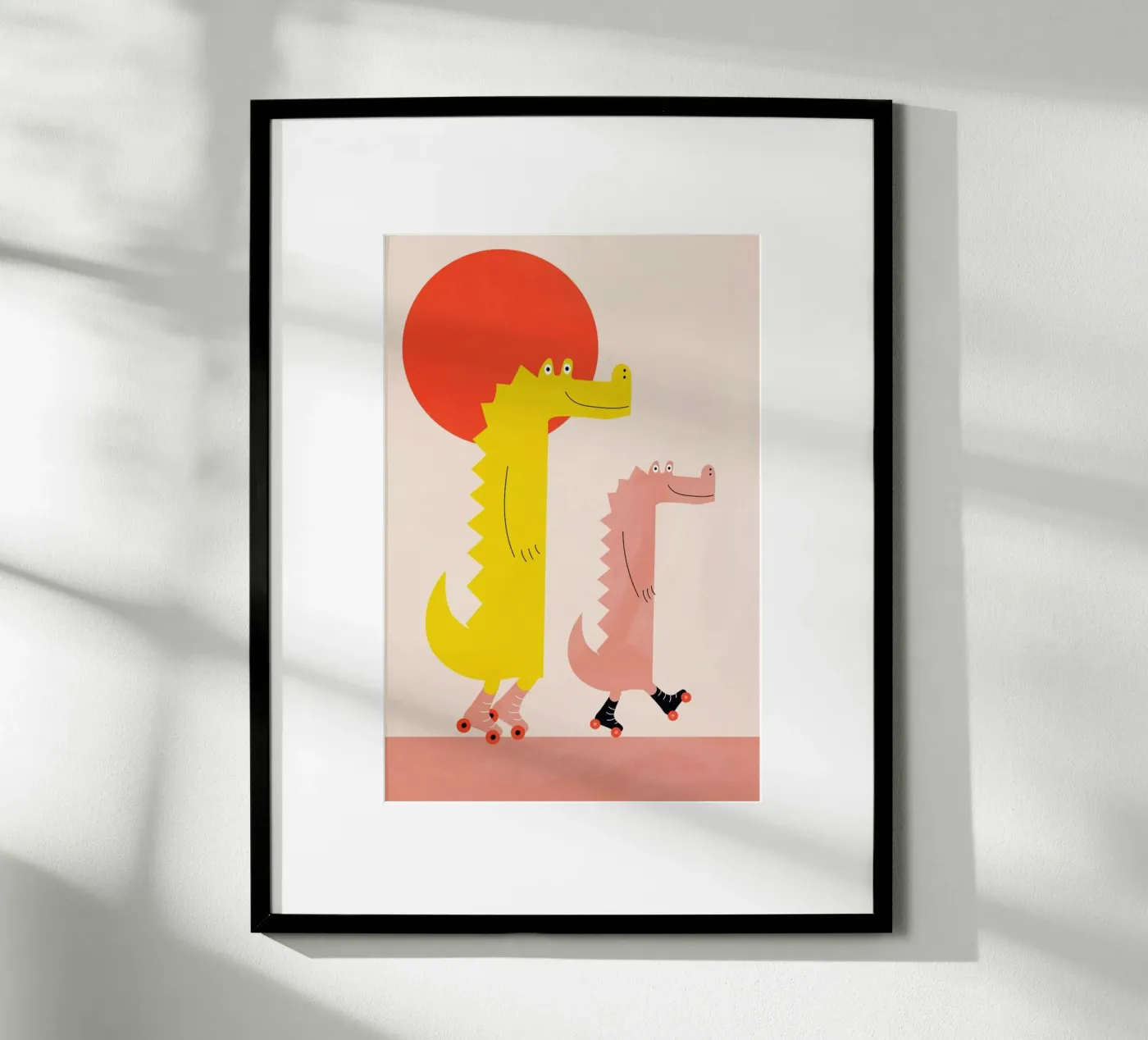 Roller Crocs poster by Little Flourishes