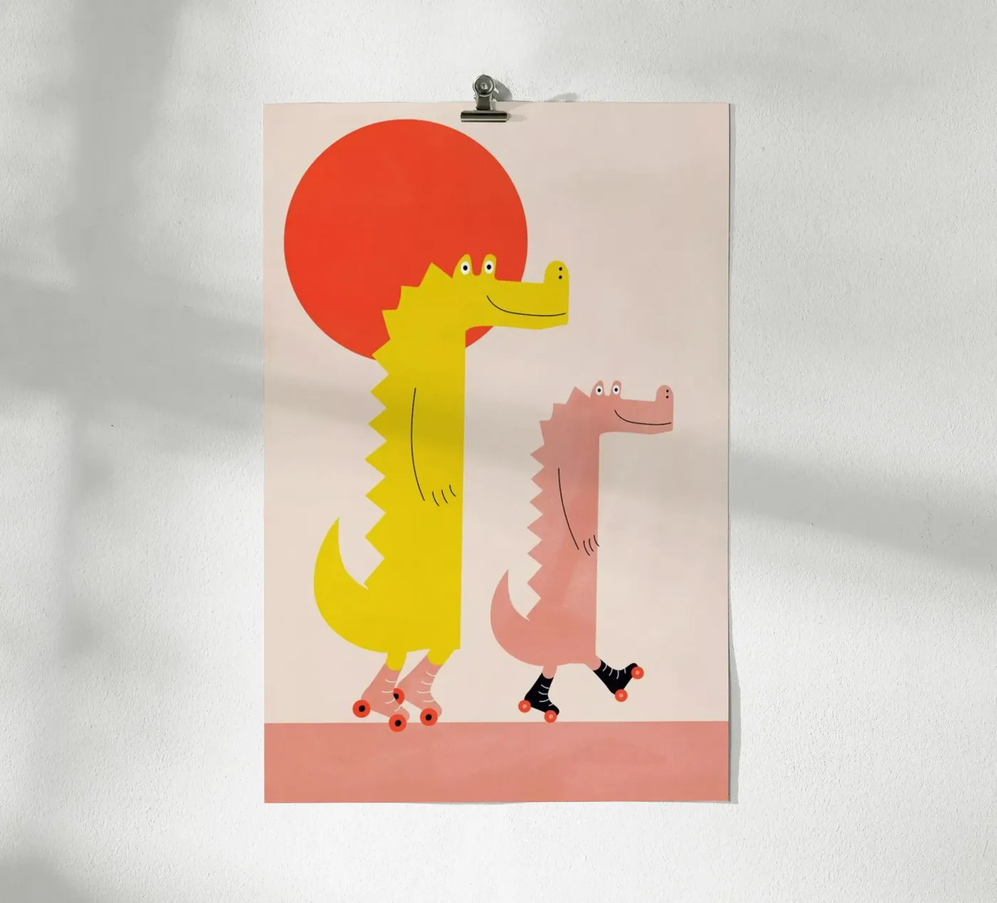 Roller Crocs poster by Little Flourishes