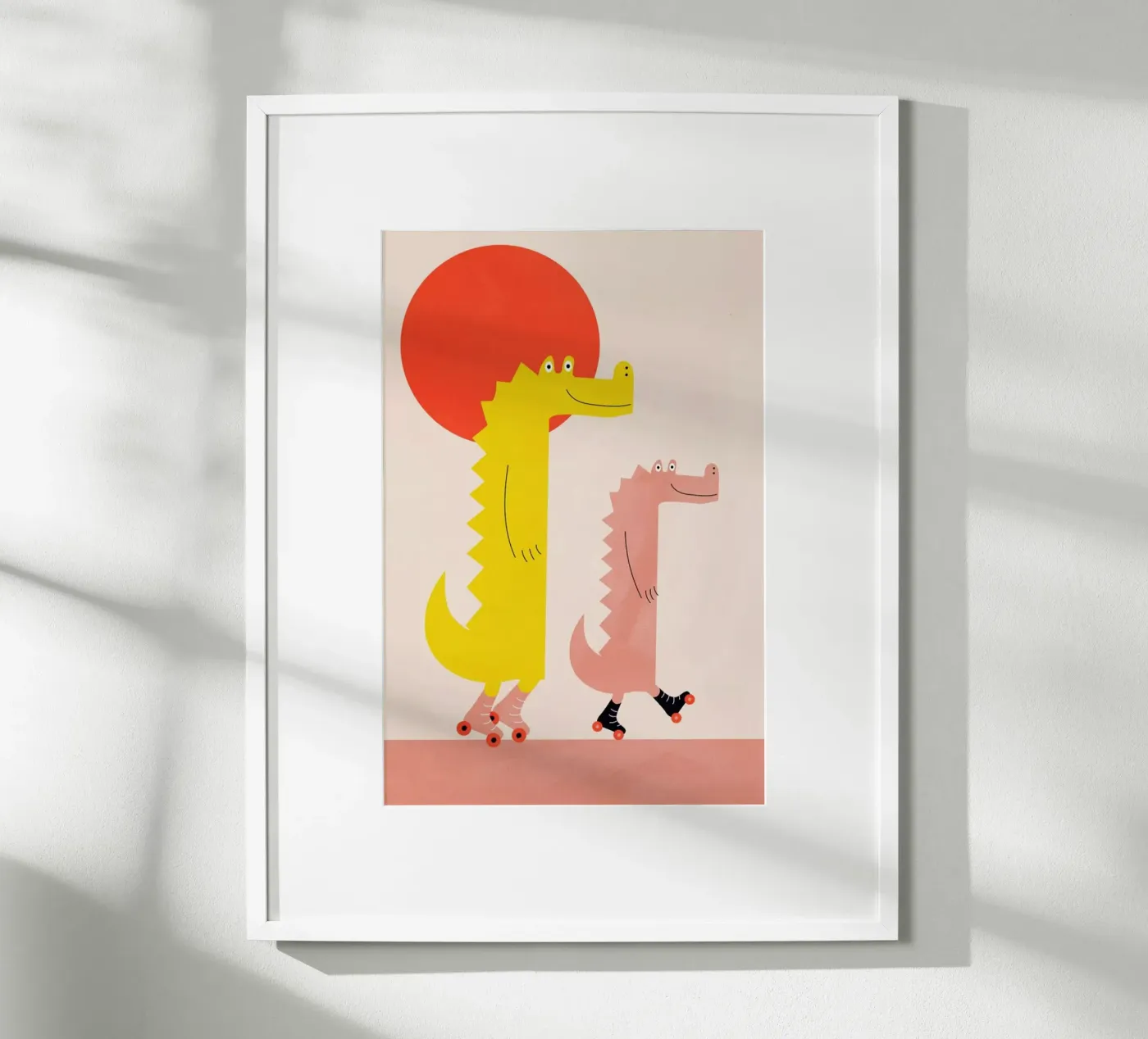 Roller Crocs poster by Little Flourishes