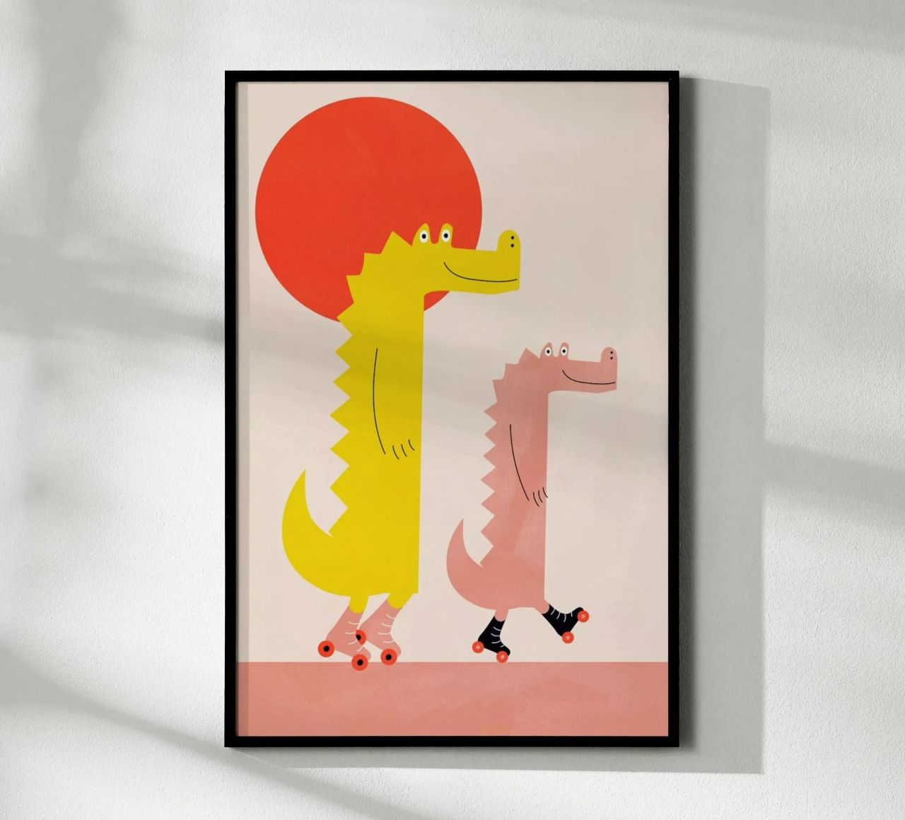 Roller Crocs Poster von Little Flourishes