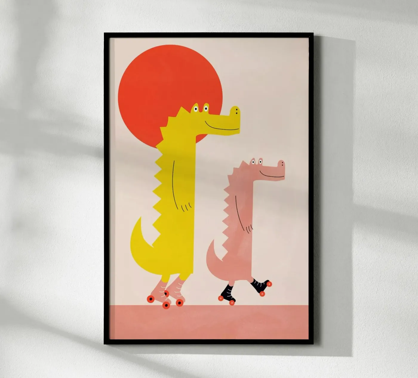 Roller Crocs poster by Little Flourishes