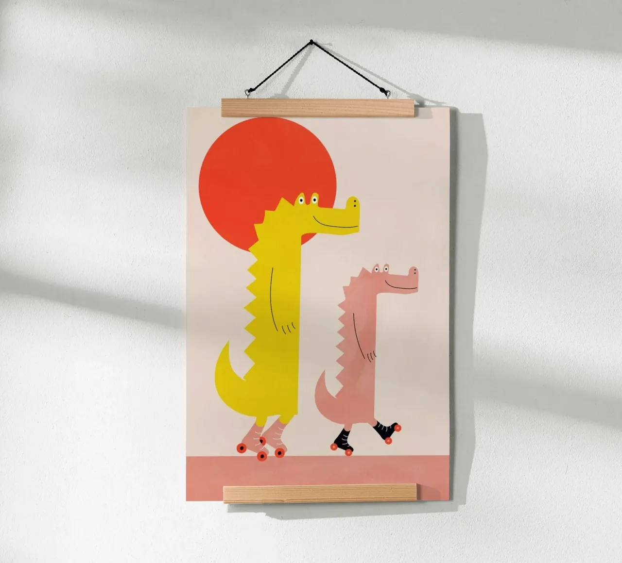 Roller Crocs poster da Little Flourishes