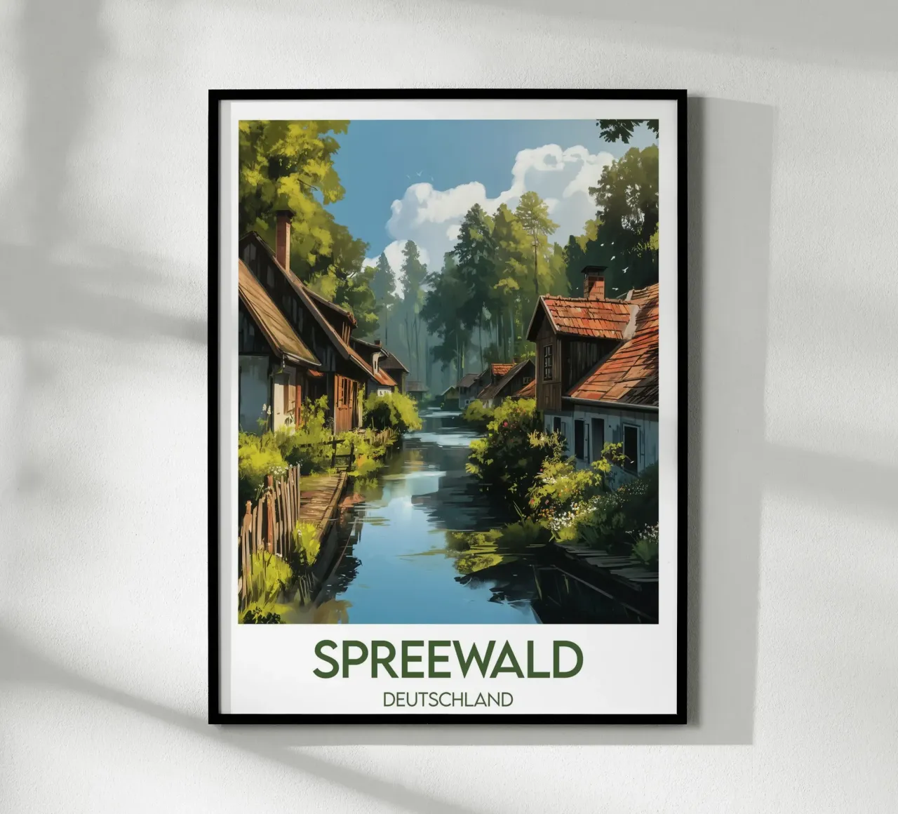 Affiche spreewald poster con telaio in alluminio da Frame the World