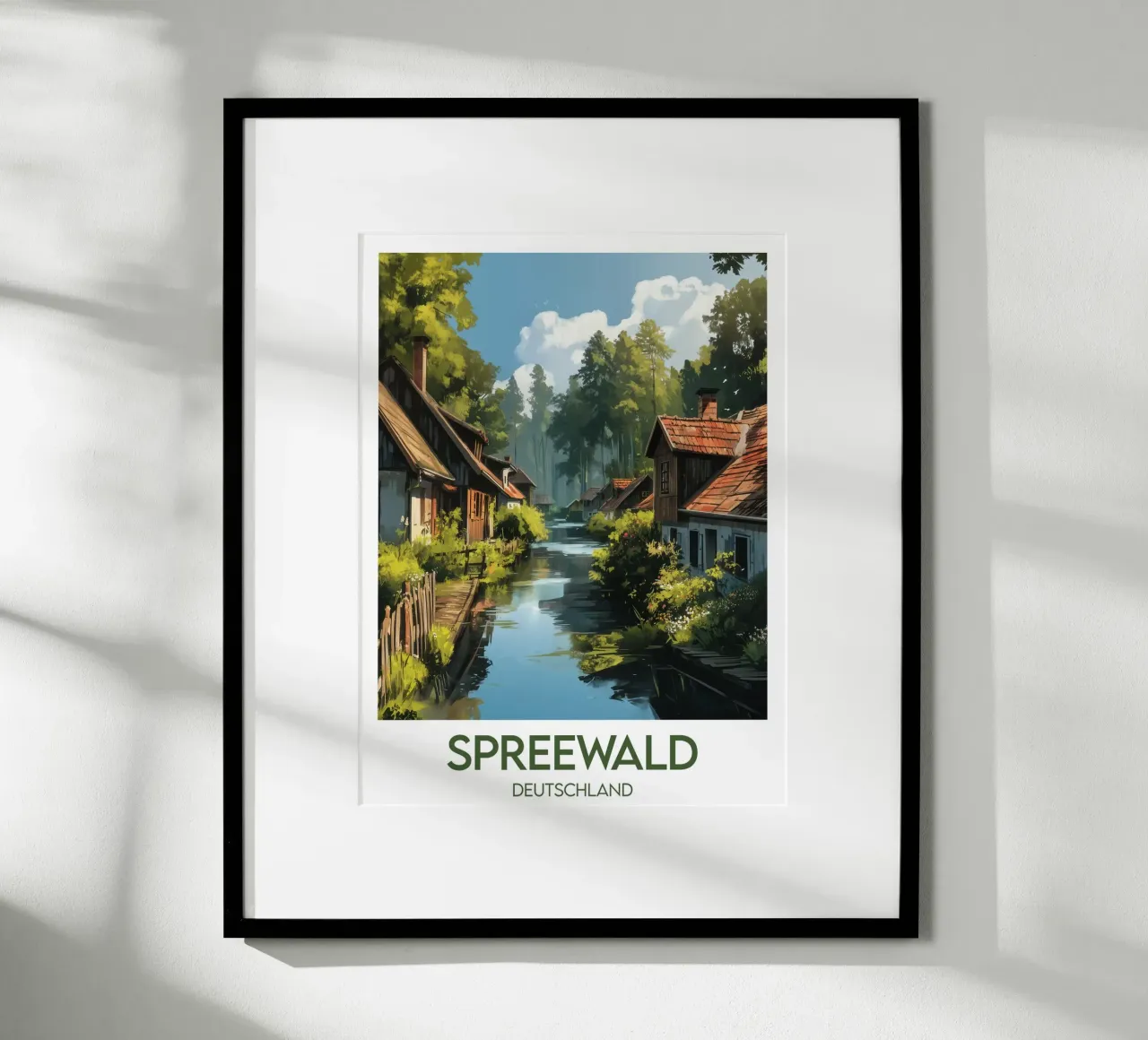 Affiche spreewald poster con telaio in alluminio da Frame the World