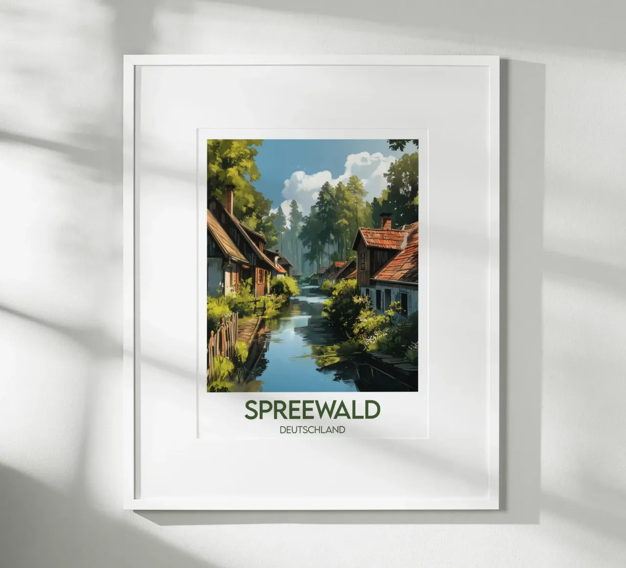 Affiche spreewald poster con telaio in alluminio da Frame the World