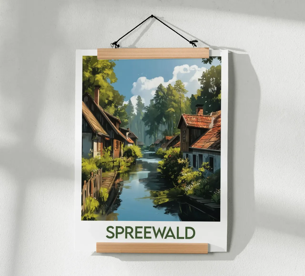 Affiche spreewald poster con telaio in alluminio da Frame the World