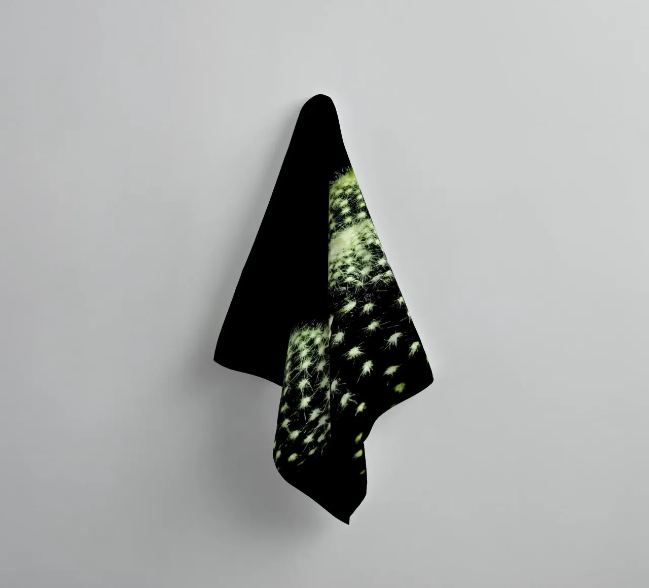 Dark Cactus badhanddoek van Babett Schultze
