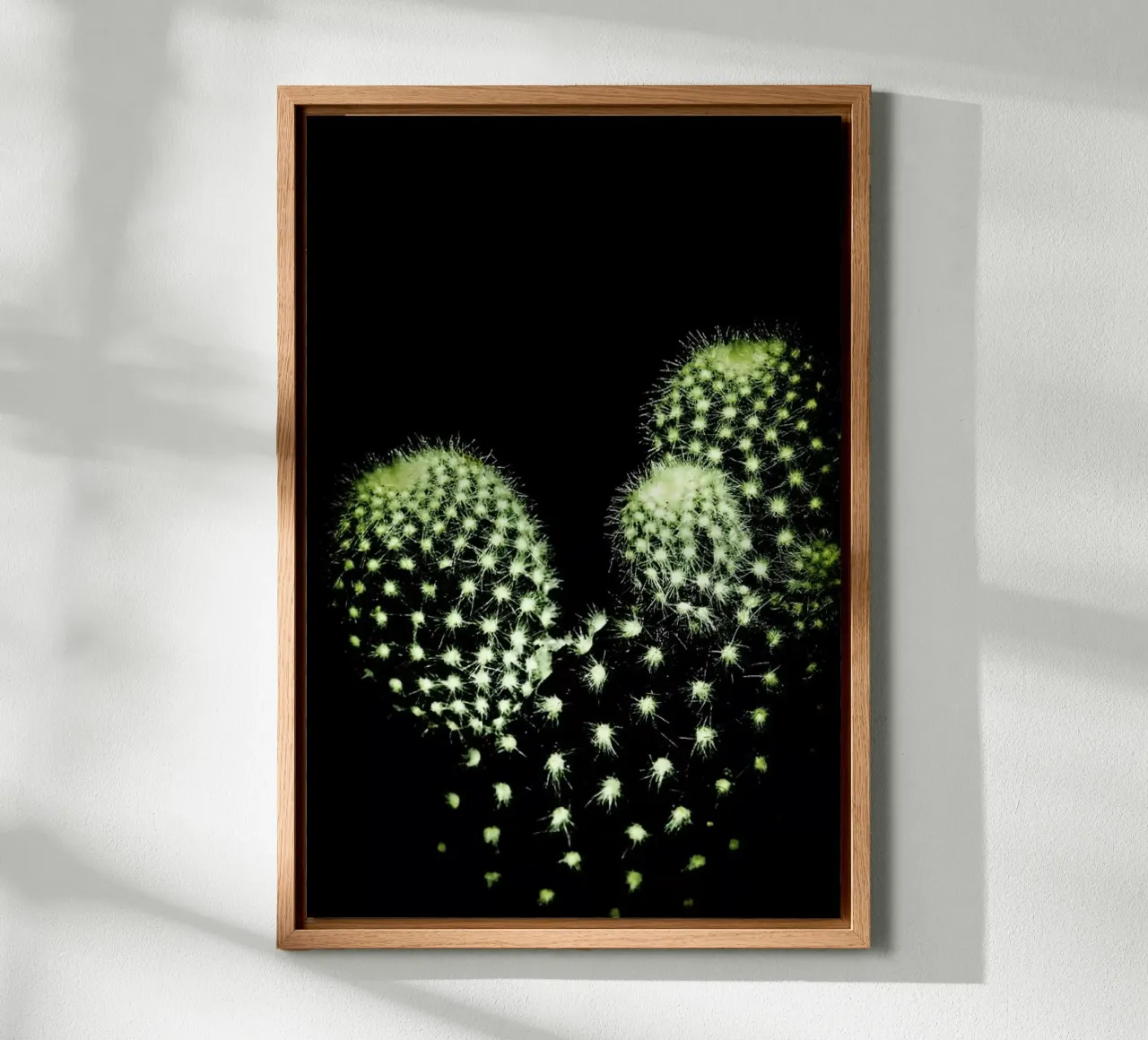 Dark Cactus tela con Cornice a cassetta da Babett Schultze