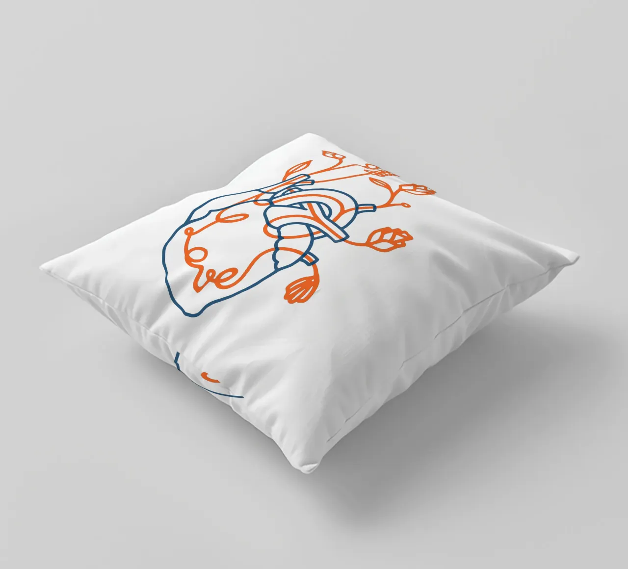 What About Love decorative cushion by Ninhol