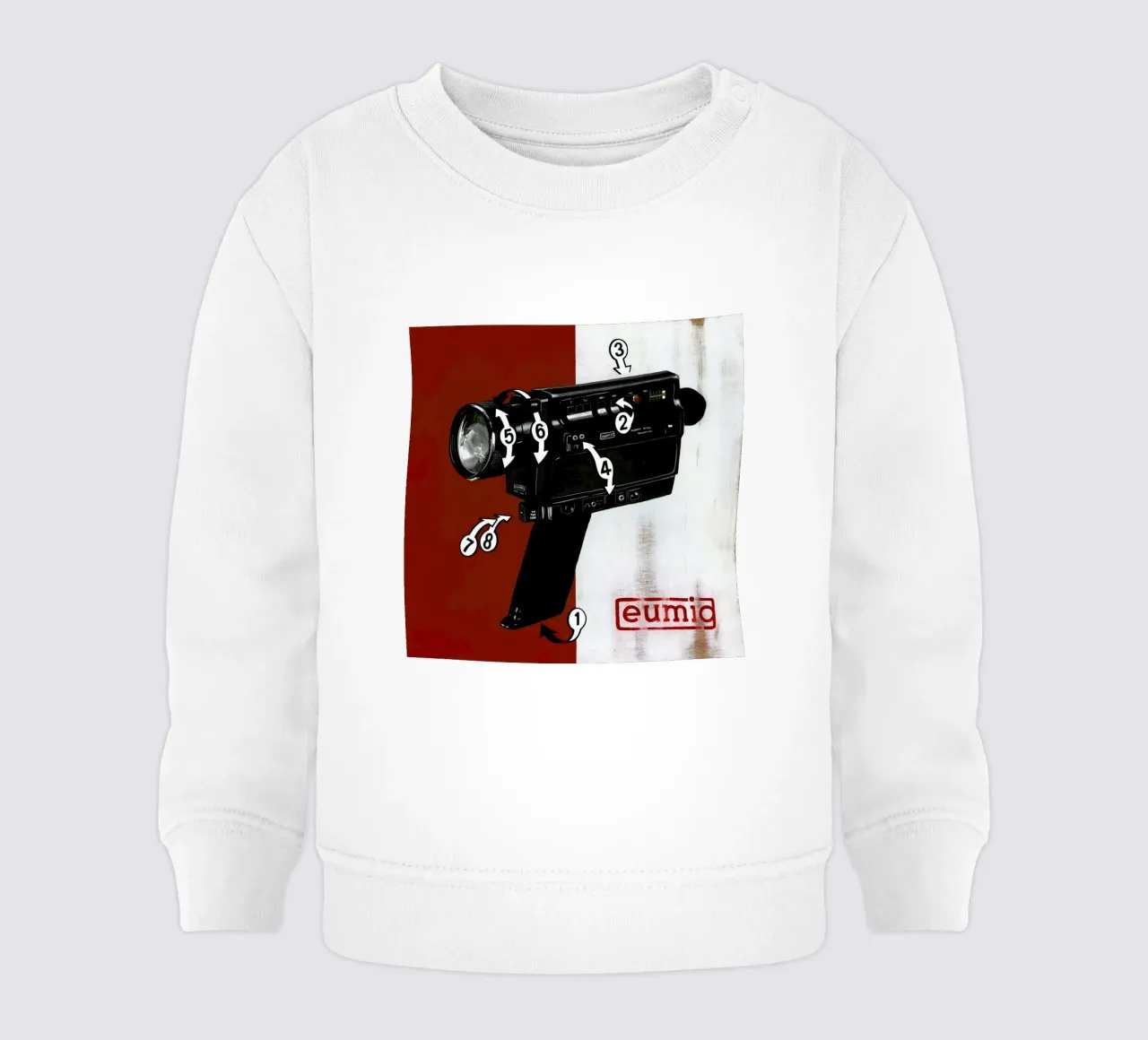 Super 8 sudadera de bebé de Famous When Dead