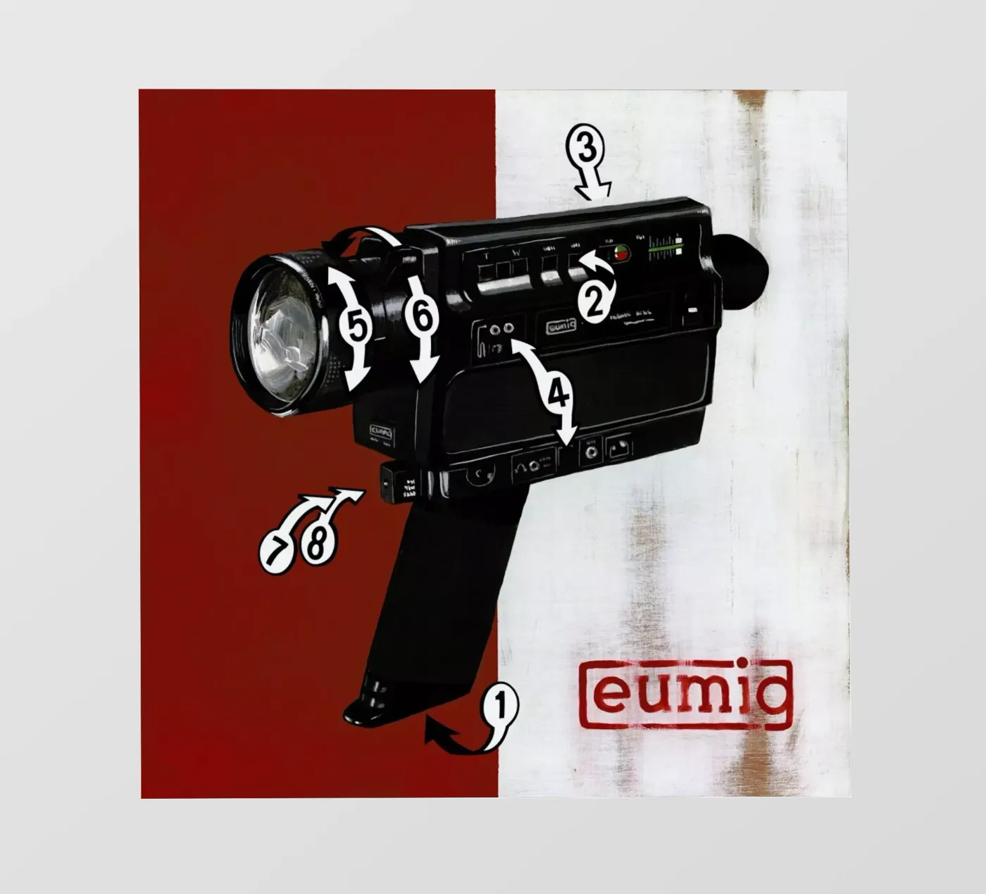 Super 8 pellicola backlit da Famous When Dead