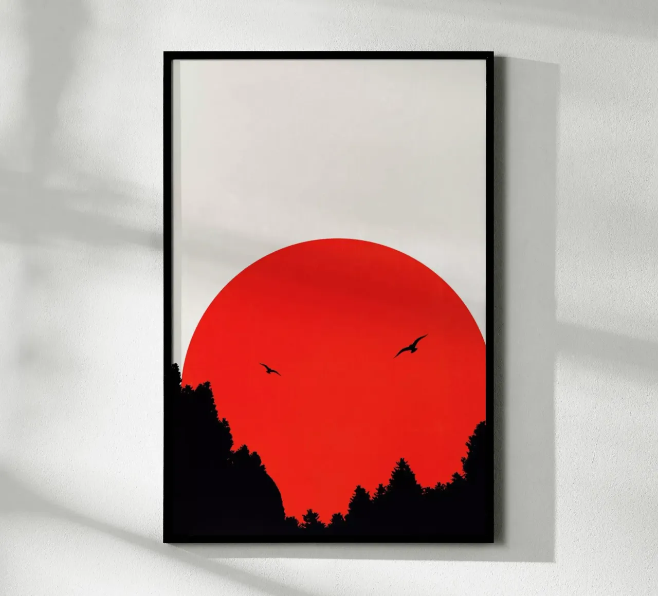 Two Birds Red carta hahnemühle da Kubistika