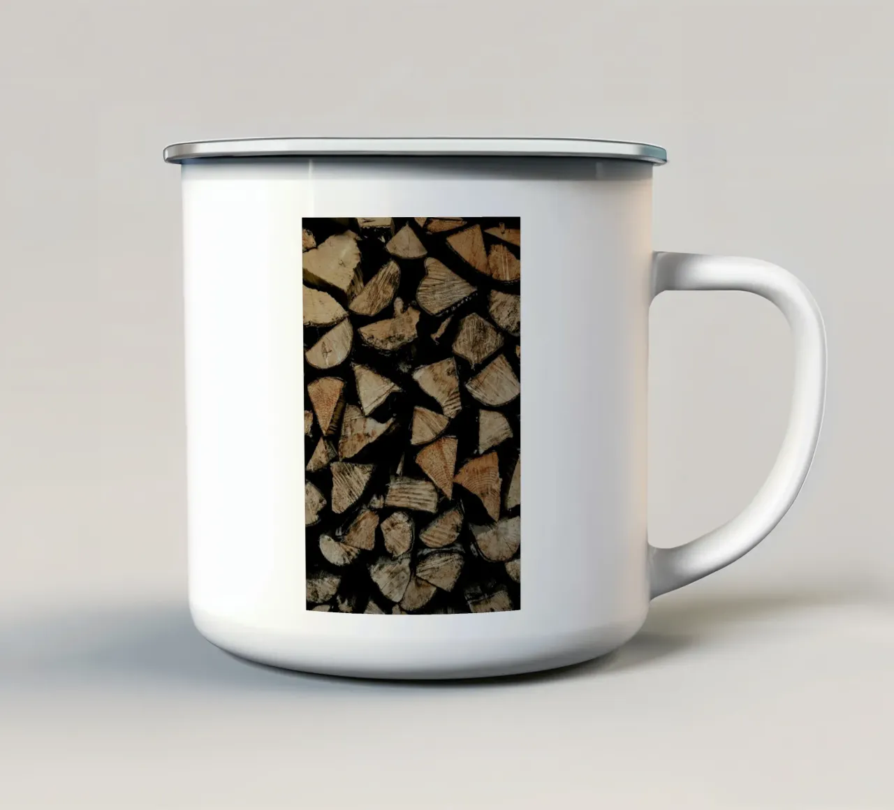 Woody Textures tazza in smalto da Sebastian Hilgetag