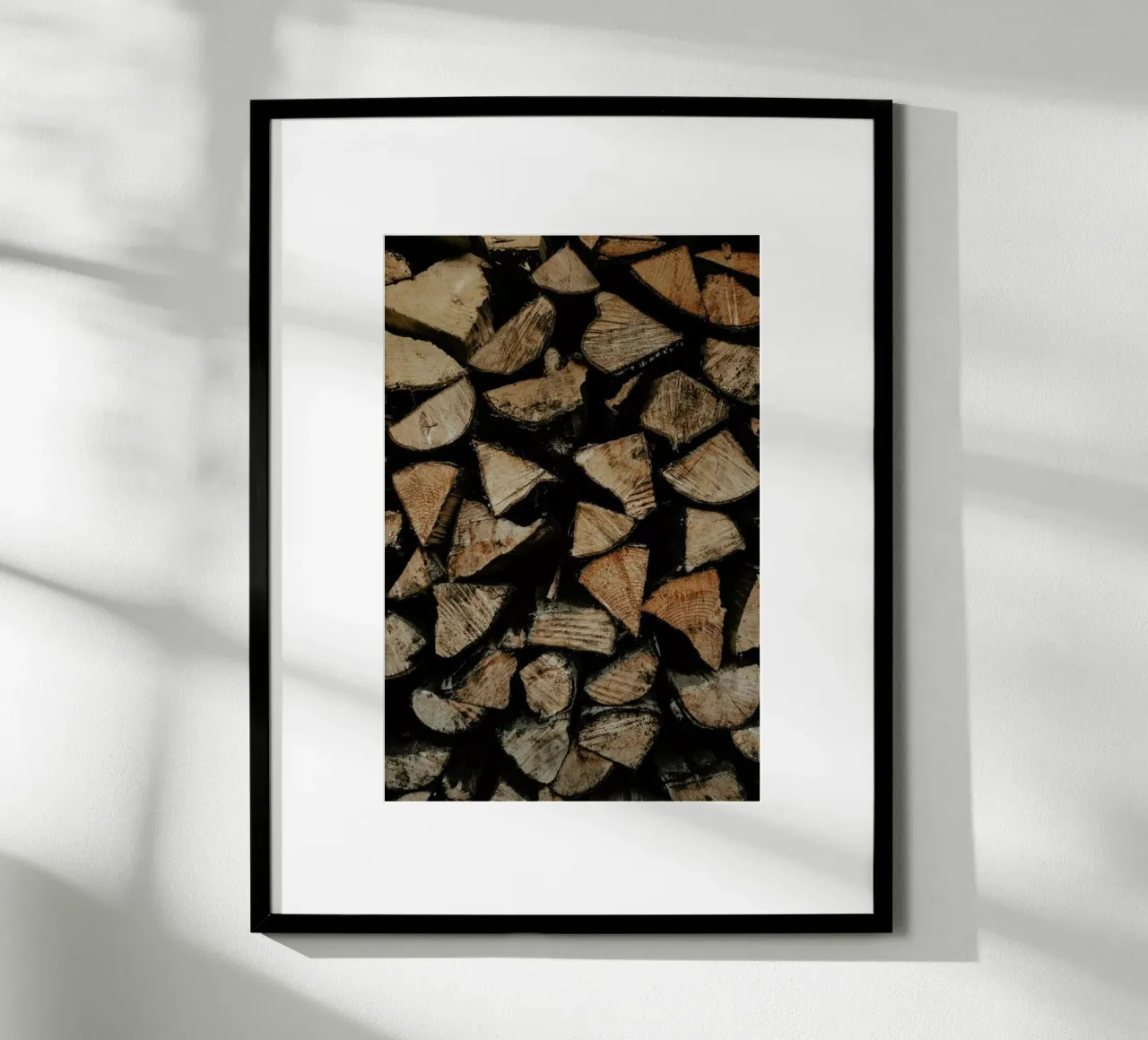 Woody Textures poster con telaio in alluminio da Sebastian Hilgetag