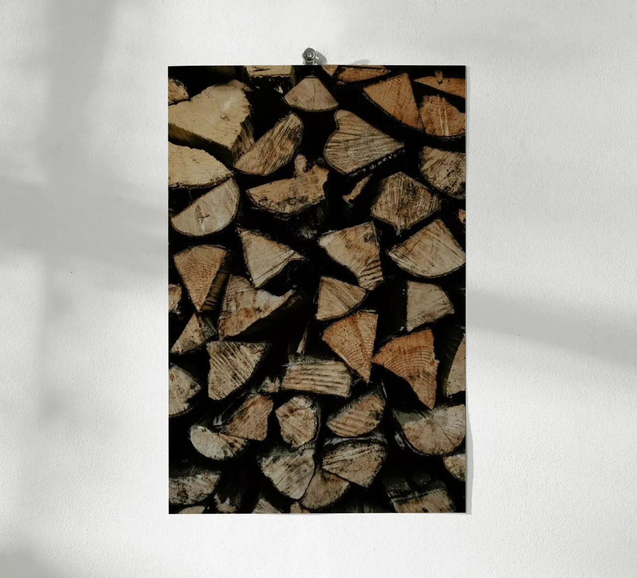 Woody Textures poster con telaio in alluminio da Sebastian Hilgetag