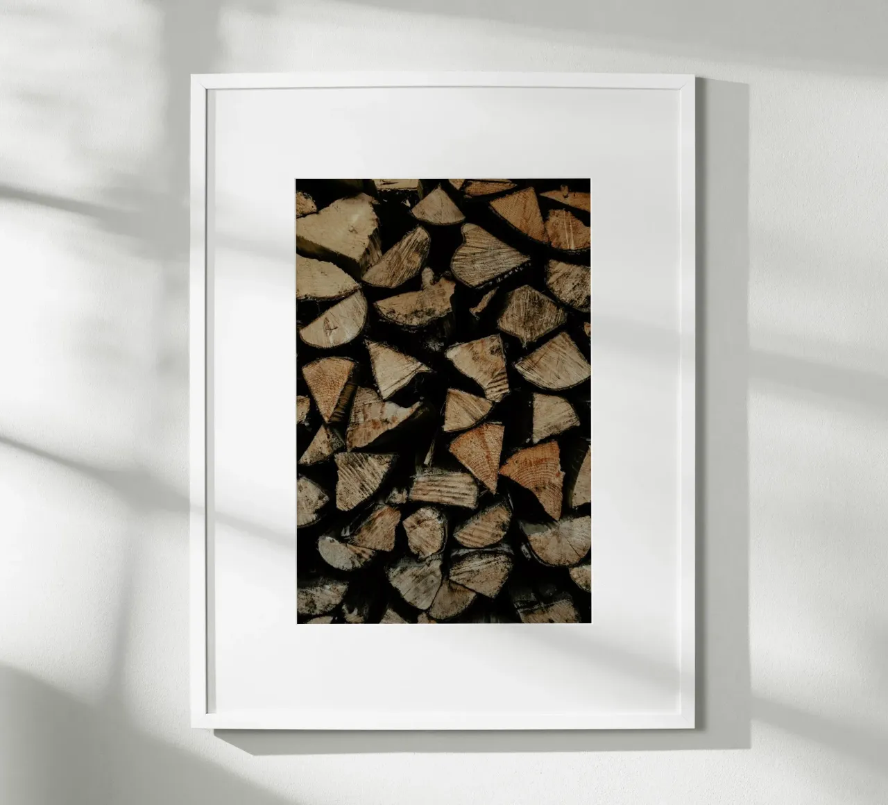 Woody Textures poster con telaio in alluminio da Sebastian Hilgetag