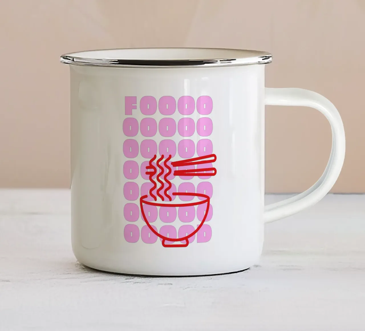 Food lover I tazza in smalto da Bureau Purpur