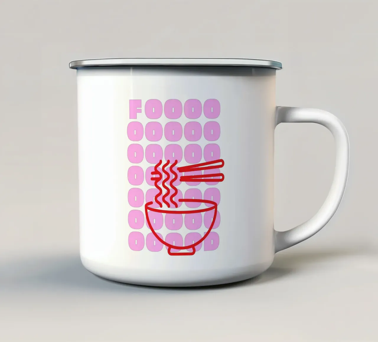 Food lover I tazza in smalto da Bureau Purpur