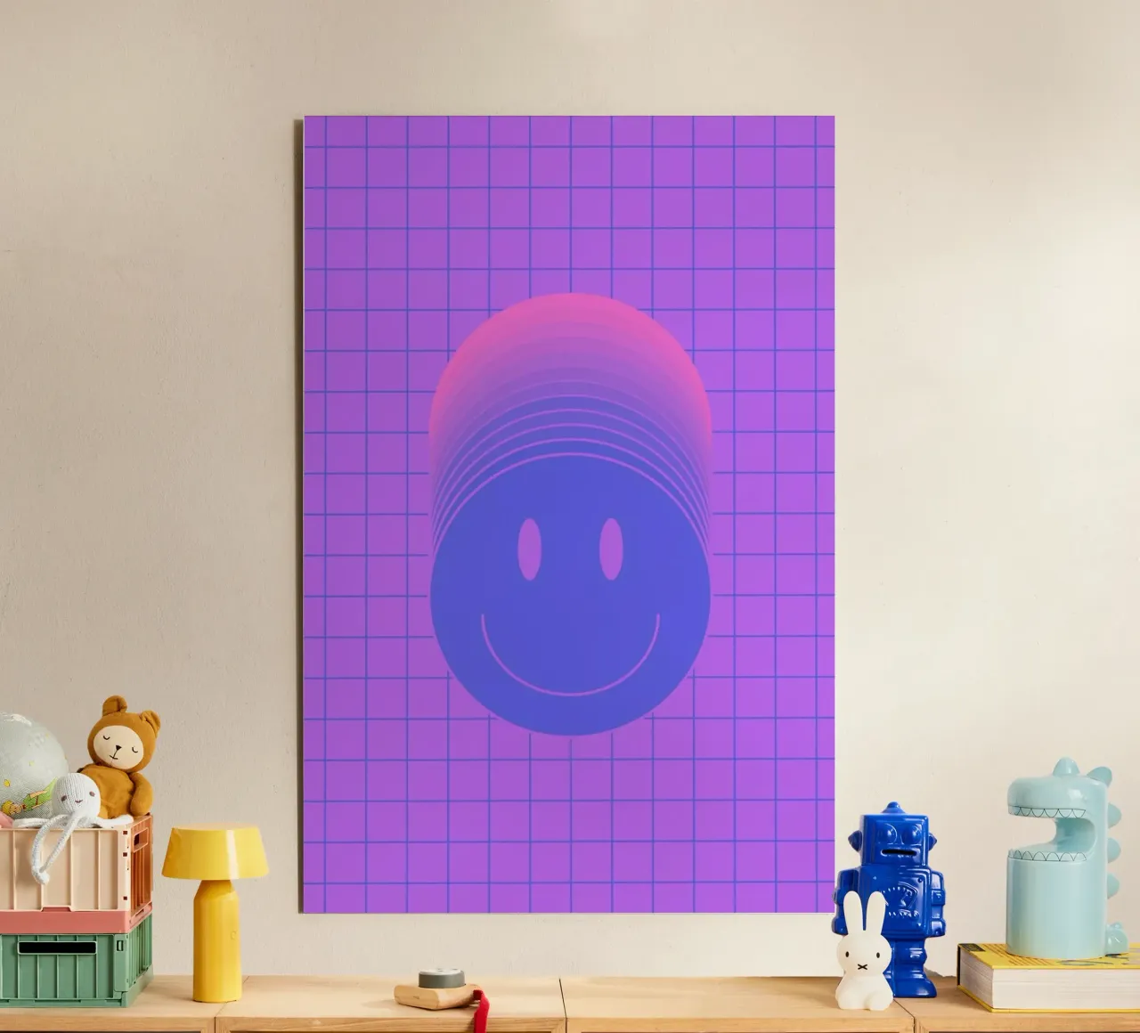 Smiley 2 Alu-Dibond von La Come Di
