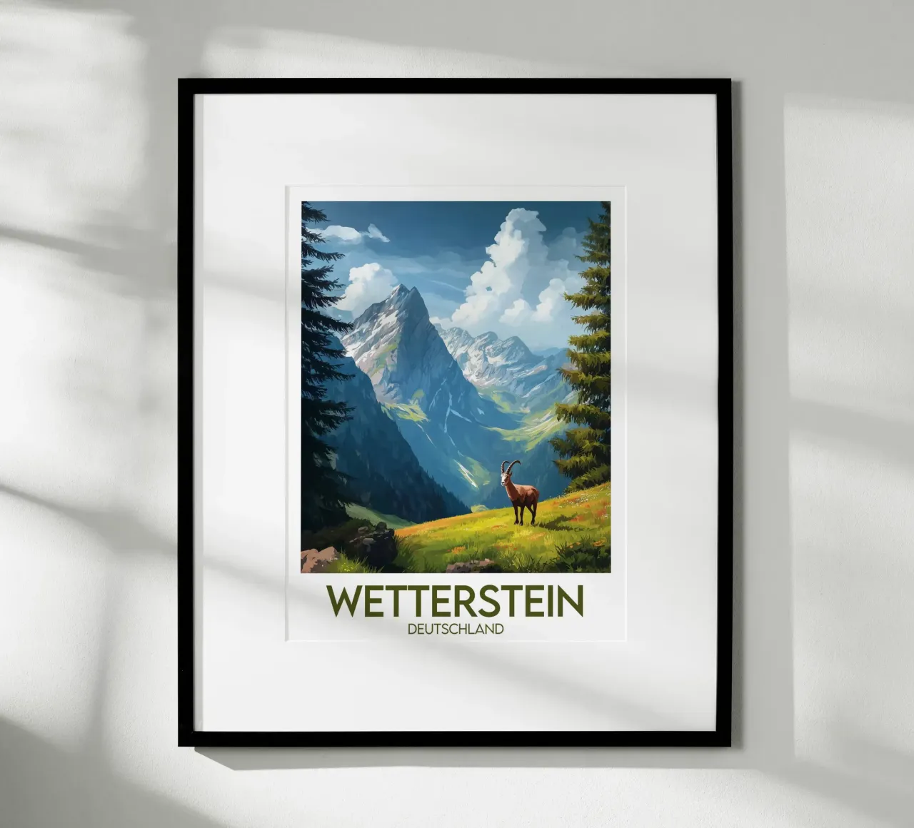 Poster wetterstein poster con telaio in plastica da Frame the World