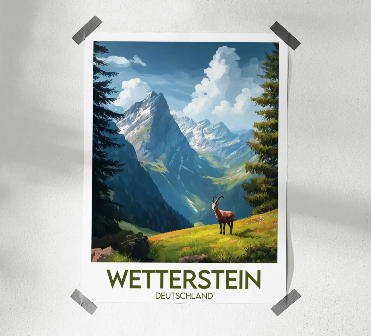 Poster wetterstein poster con telaio in plastica da Frame the World