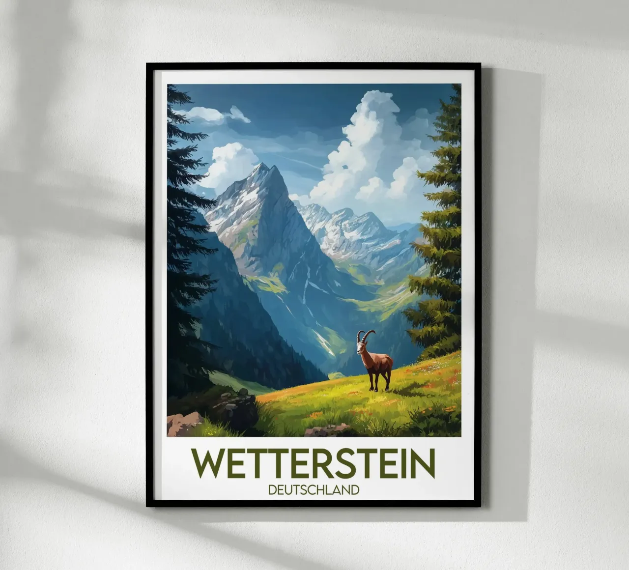 Poster wetterstein poster con telaio in plastica da Frame the World
