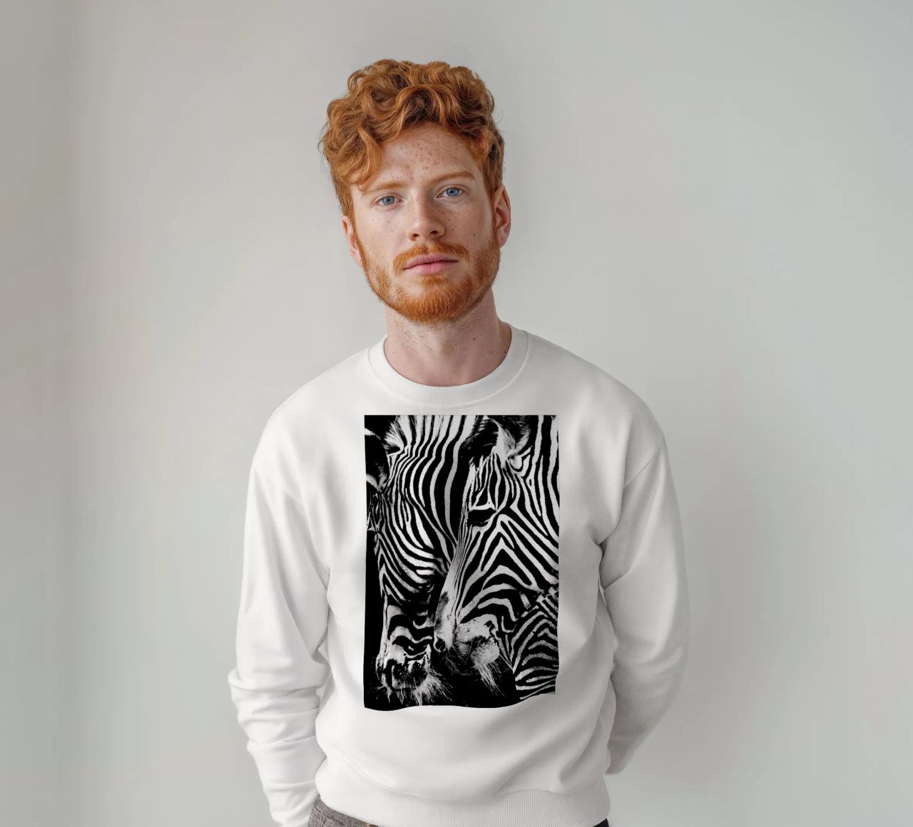 Zebra Hug felpa da Babett Schultze