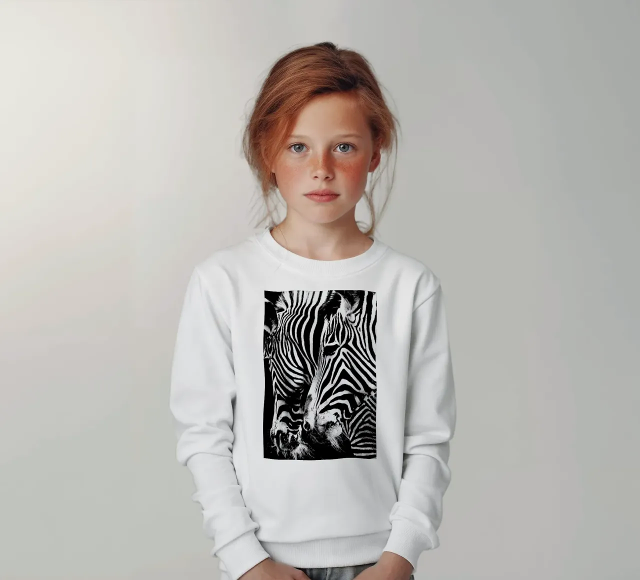 Zebra Hug felpa bambino da Babett Schultze