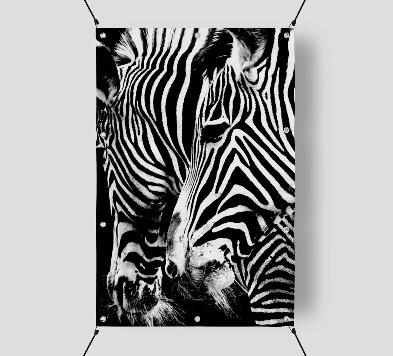 Zebra Hug telo in pvc da Babett Schultze