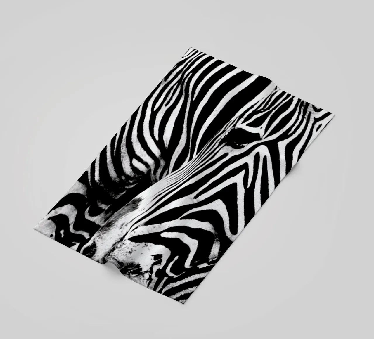 Zebra Hug beach towel by Babett Schultze