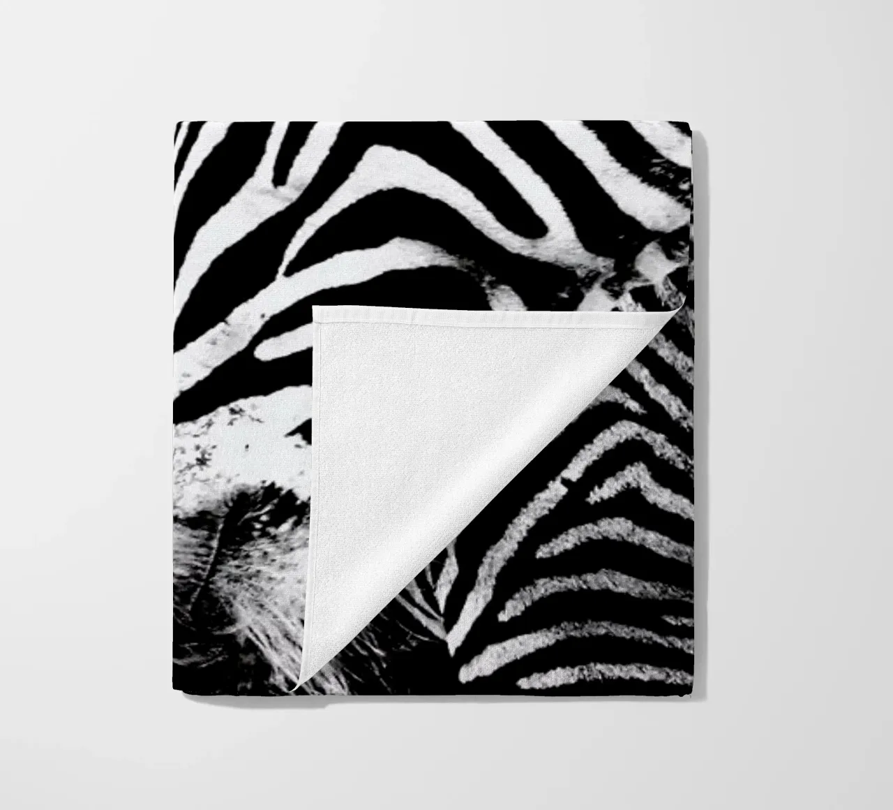 Zebra Hug beach towel by Babett Schultze