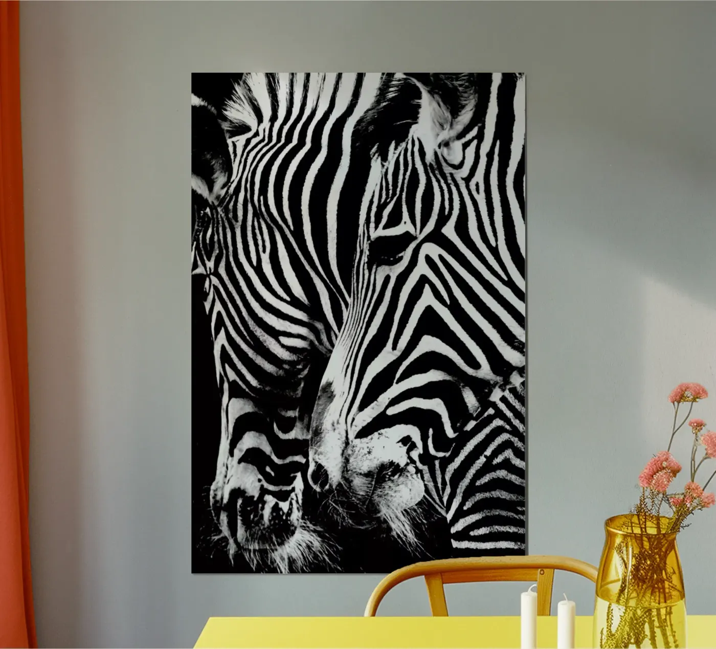 Zebra Hug poster da Babett Schultze
