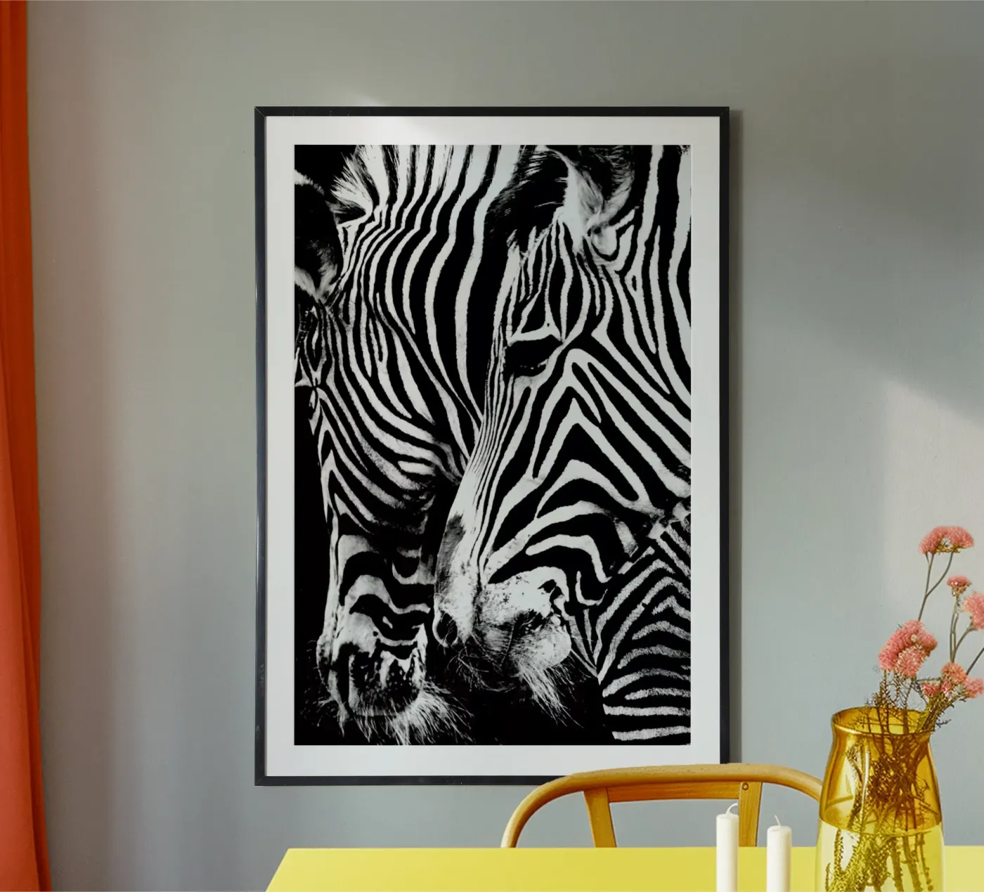 Zebra Hug poster da Babett Schultze