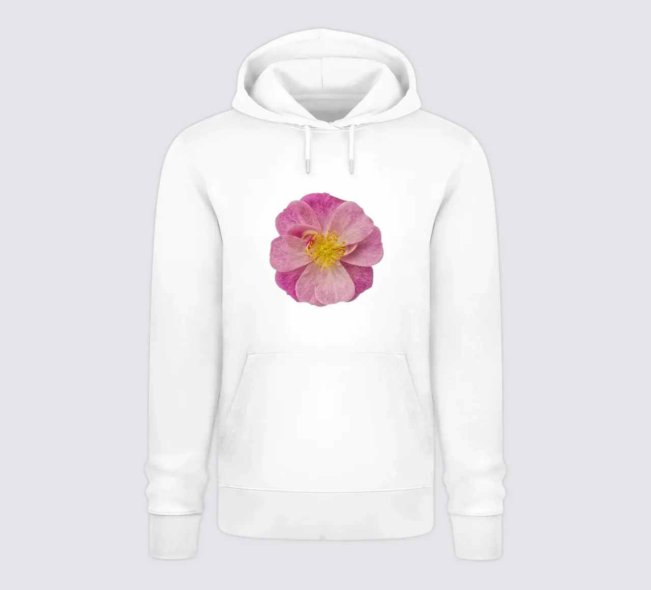 Singola rosa selvatica felpa con cappuccio da Curious Collections by Marielle Leenders