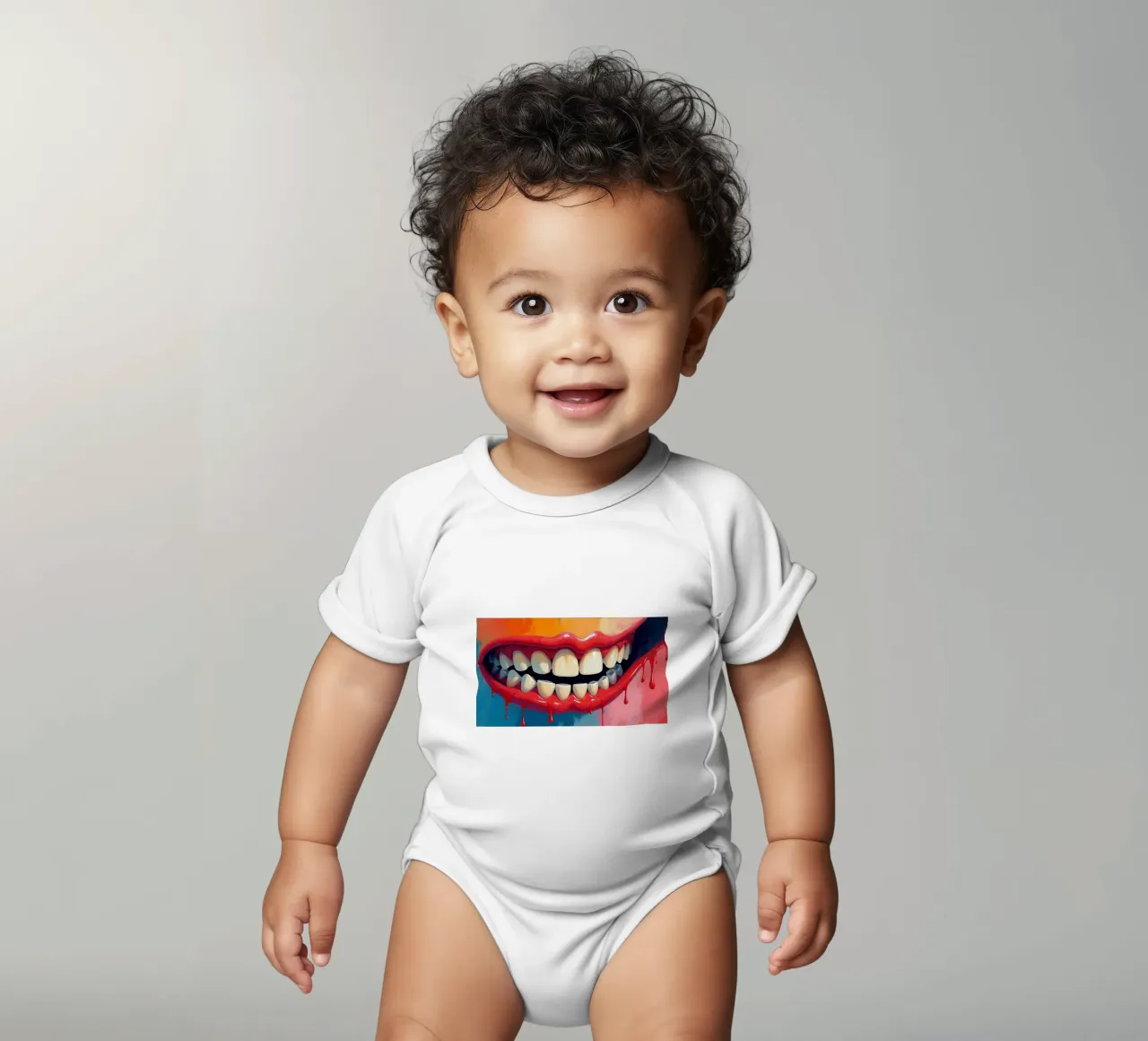 Colore dei denti body neonato maniche corte da CASTILO