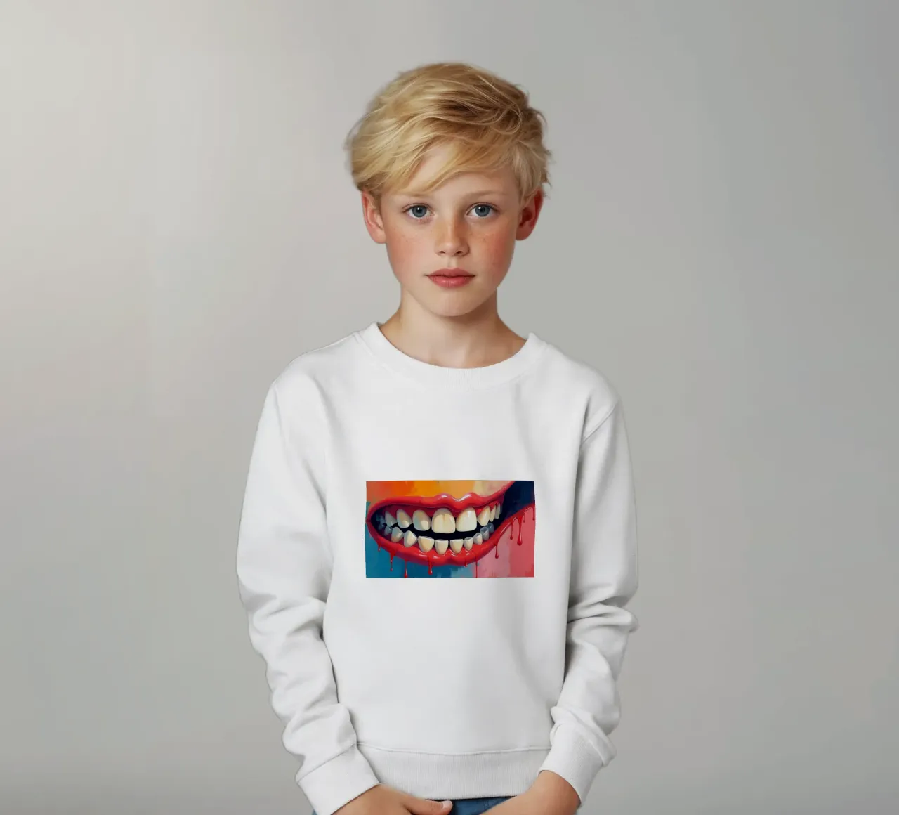 Colore dei denti felpa bambino da CASTILO