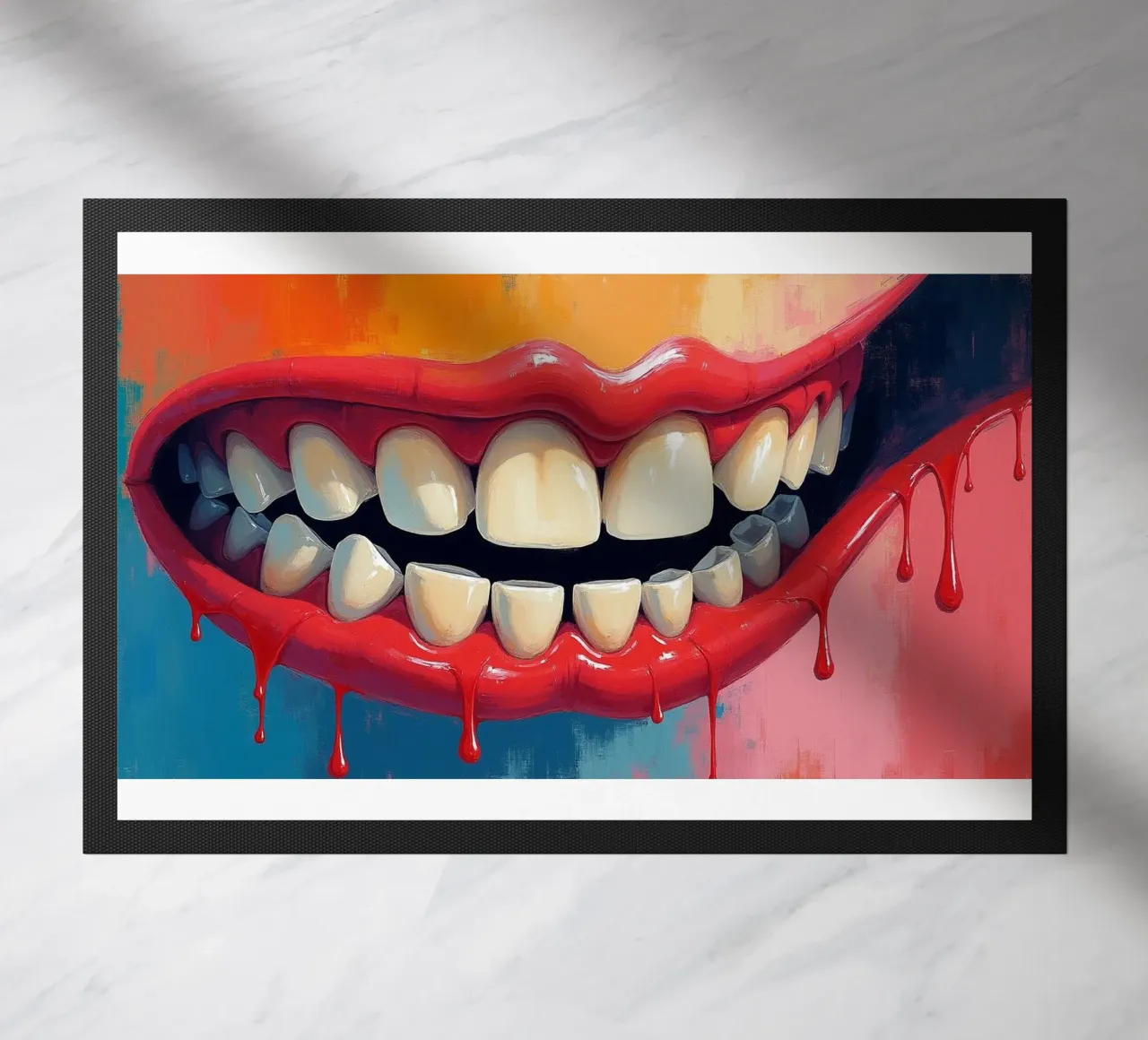 Tooth colour doormat by CASTILO