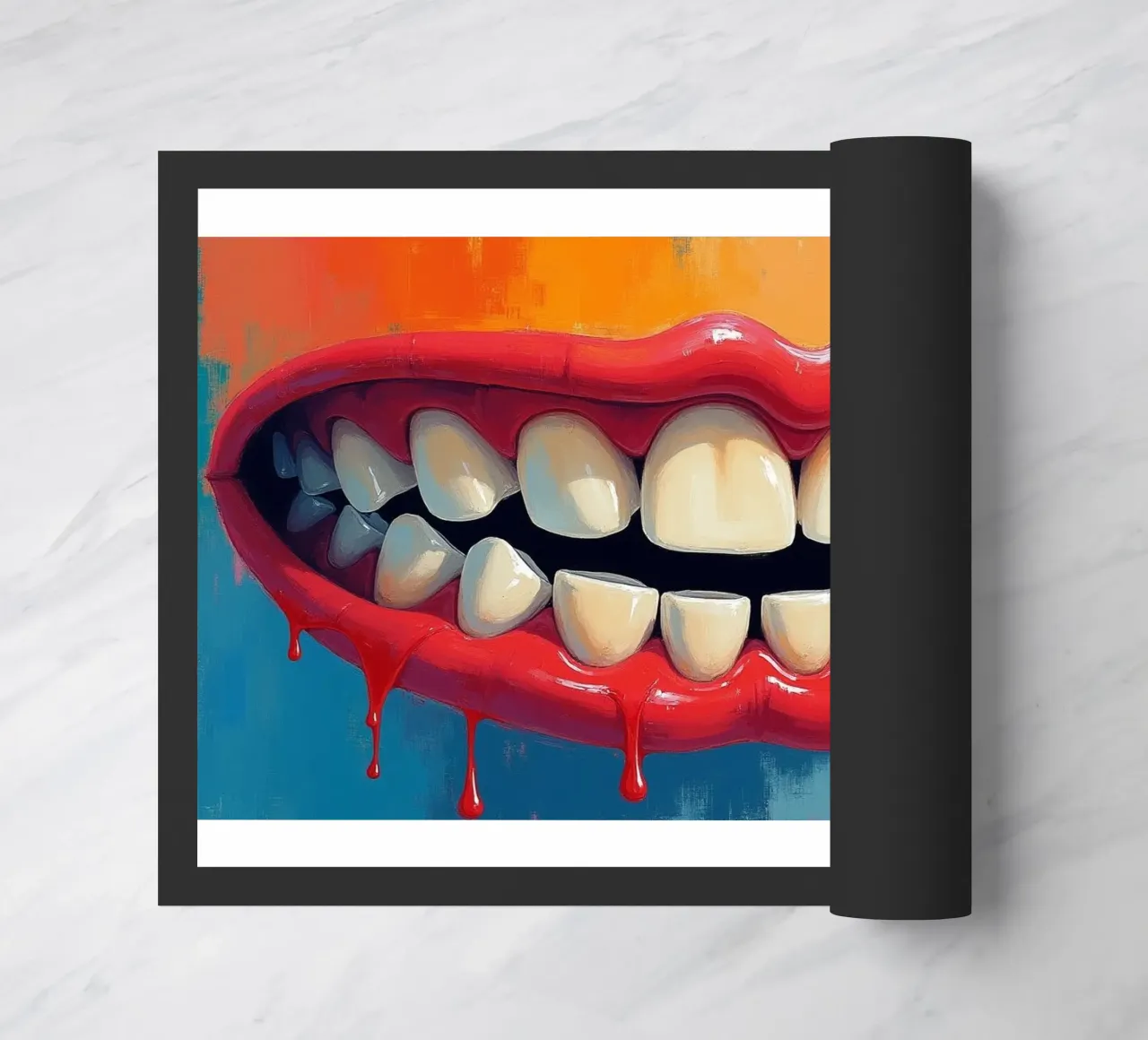 Tooth colour doormat by CASTILO