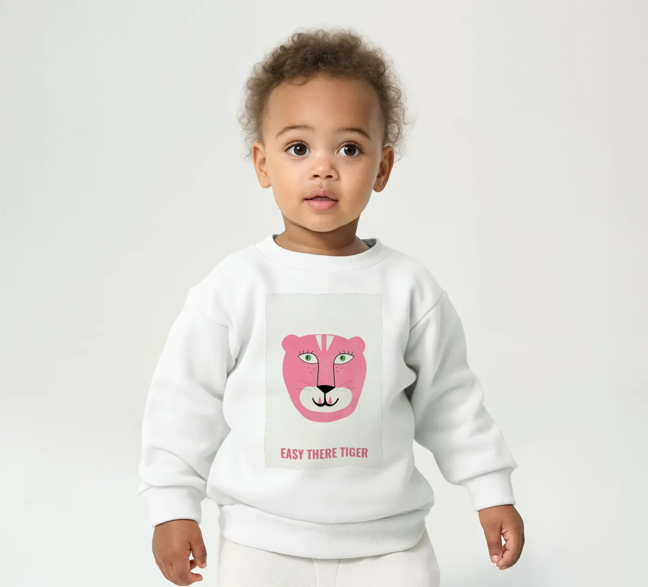 Pink Cat felpa neonato da Little Flourishes