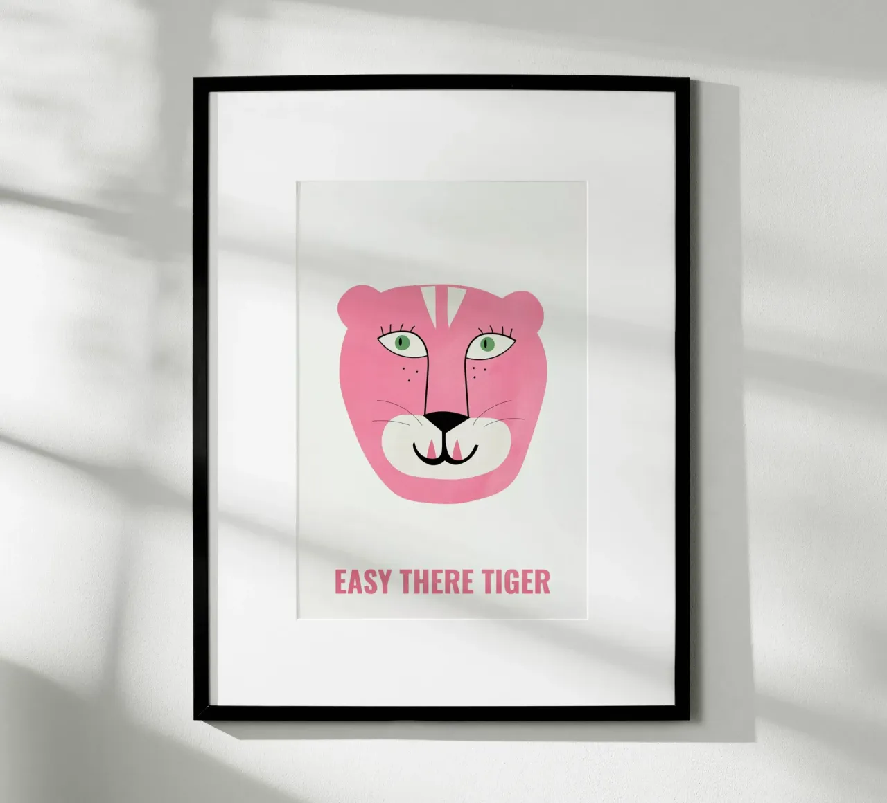 Pink Cat poster da Little Flourishes