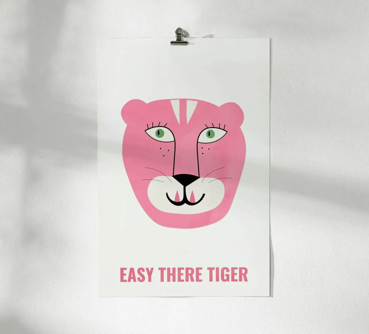 Pink Cat poster da Little Flourishes